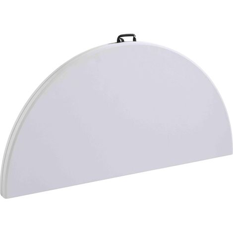 Rekkem – Table pliante ronde 180 cm – 10 places – Structure acier époxy – Plateau résine plastique – Usage intérieur/extérieur — photo 2