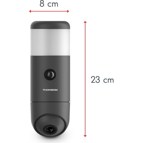 Thomson – Caméra extérieure connectée motorisée avec éclairage et sirène intégrés – Vision nocturne 25m – Auto-tracking – 512511 — photo 5