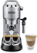 2026 De'Longhi Dedica – Cafetière à pompe en acier inoxydable pour café moulu ou individuel, expresso et cappuccino, réservoi