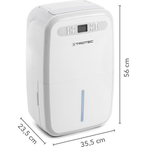Trotec – Déshumidificateur 30l/j pour 90m² – Débit d'air 200m³/h – Protection anti-débordement – Fonctionnement automatique avec hygrostat — photo 4