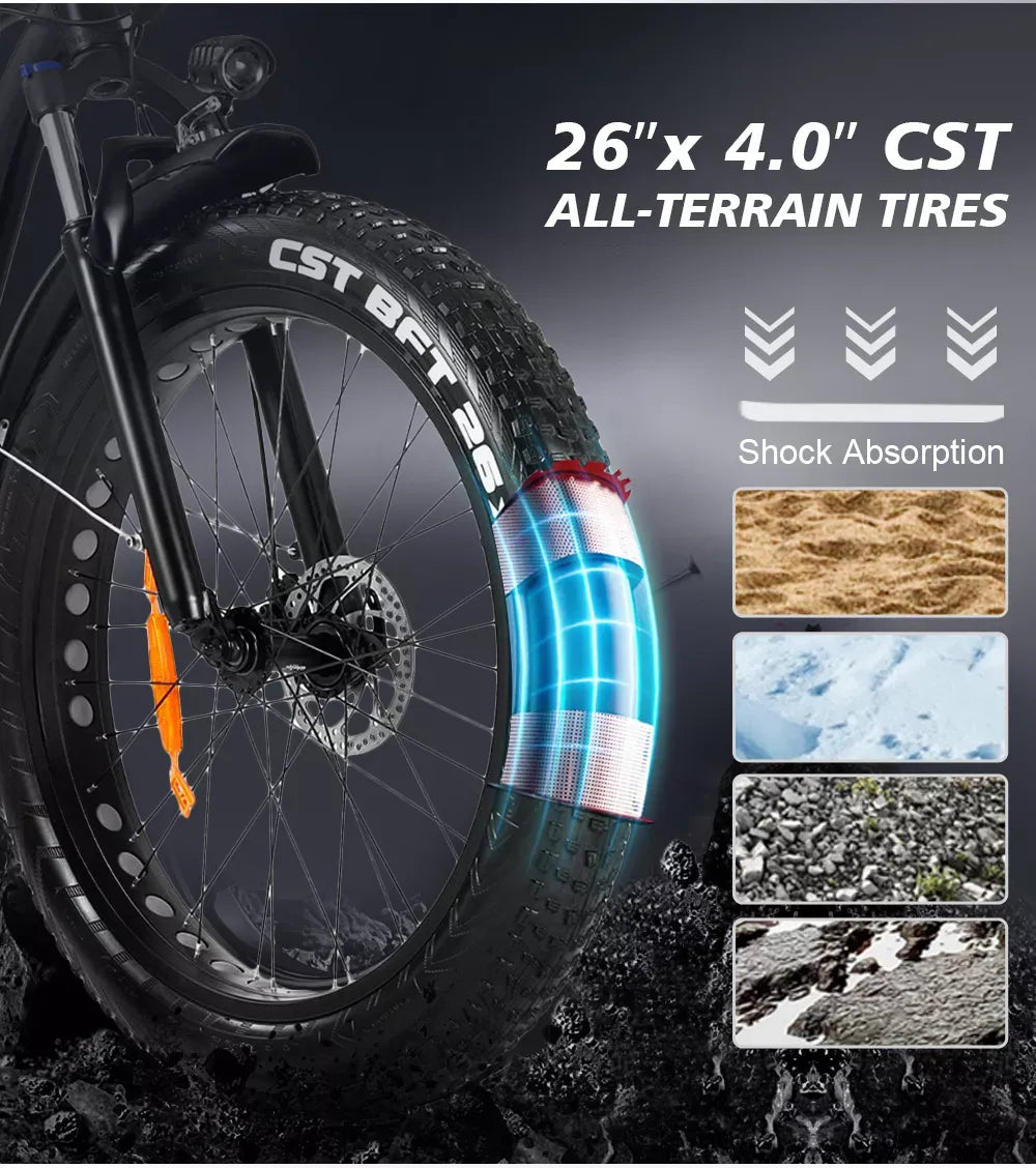 🔥Christmas Clearance Sale $39.99🔥✨Outdoor electric bike with 48V / 15AH battery✨
