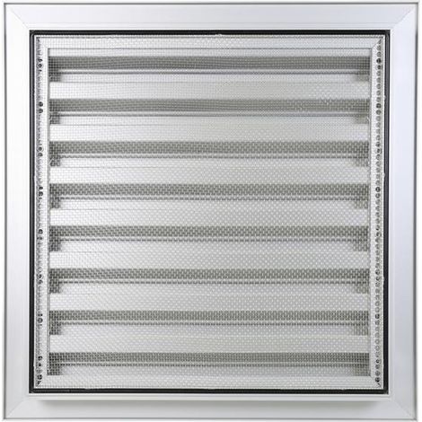 Renson – Grille aération VMC aluminium 500 x 500 mm – Moustiquaire inox 304 – Profondeur 28,5 mm – Surface libre 59% — photo 1