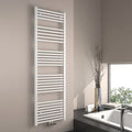 EMKE Sèche-serviette eau chaude, Radiateur sèche-serviettes raccordement central  Blanc 160x50cm 654 Watts — photo 1