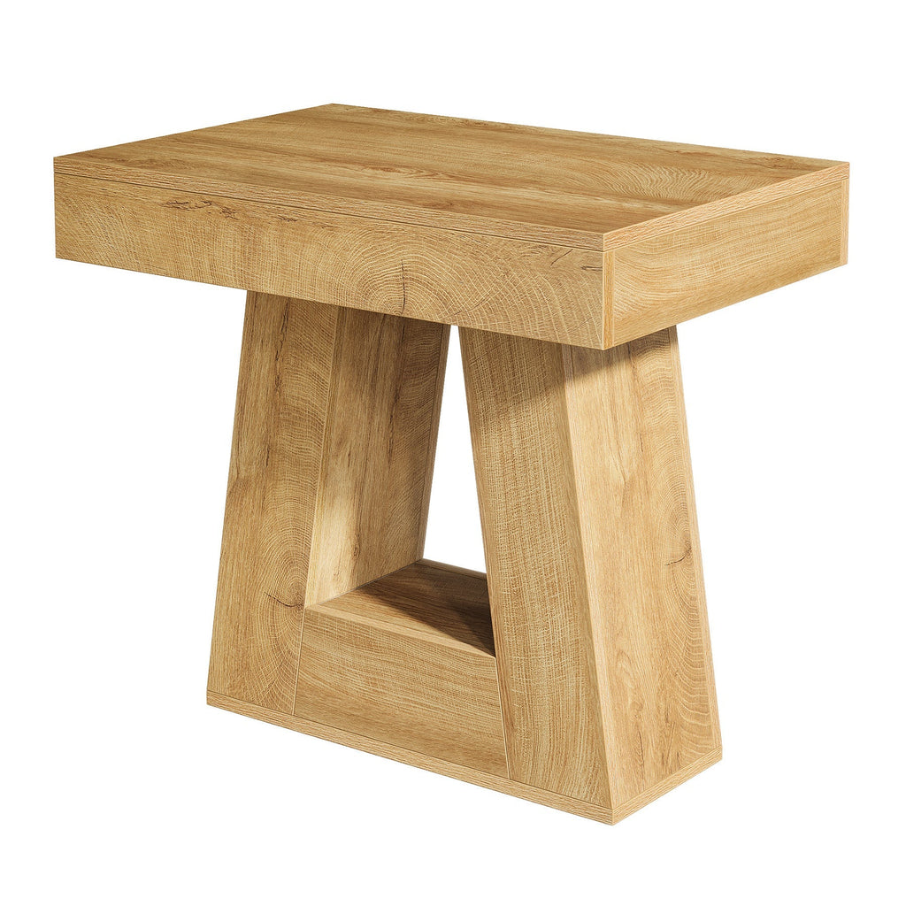 Table d'appoint étroite à 2 niveaux avec base de 60 cm
