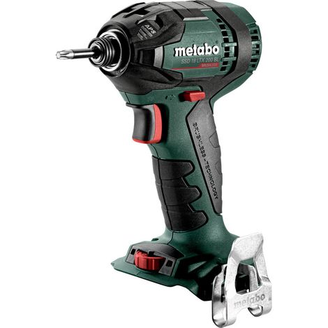 Metabo – Visseuse à chocs sans fil 18V – Moteur Brushless – Couple 200Nm – 12 niveaux de vitesse – Pour vis auto-perceuses et bois dur