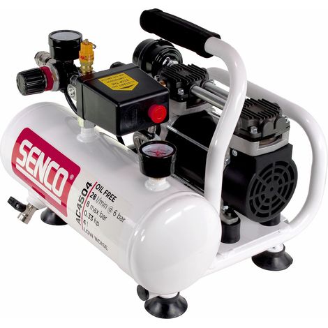 Senco – Compresseur d'air sans huile 4L – Débit 32 l/mn à 6 bar – Ultra portable et léger – Idéal pour clouage et agrafage — photo 3
