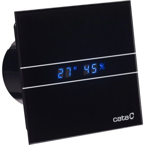 Ventilateur axial temporisé E-100 GBTH – Capteur d'humidité réglable 40-90% – Débit 90 m³/h – Ultra silencieux 17 dB – Installation murale/plafond – Cata — photo 1