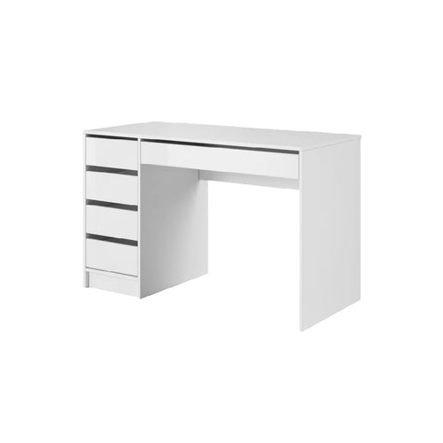 2026 Bureau blanc moderne avec tiroirs intégrés – design minimaliste et fonctionnel