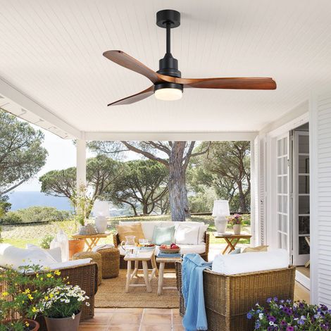 HOXILEELEO - Sofucor Ventilateur de Plafond Lumière - 6 Vitesses - Moteur Courant Continu Économe en Énergie - 132cm — photo 3