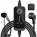 JATRHG EV Chargeur 7M 3.6KW-1.5KW 16A13A10A8A Type 2 station de Charge Voiture Electrique Portable Courant Commutable Voiture hybride Chargeur Rapide monophase