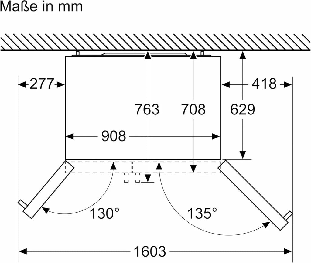 2026 SIEMENS KF96NVPEA iQ300 Multi-Door-Kühlschrank, 183 x 91 cm, 405 L Kühlen & 200 L Gefrieren, hyperFresh längere Frische
