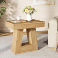 Table d'appoint étroite à 2 niveaux avec base de 60 cm