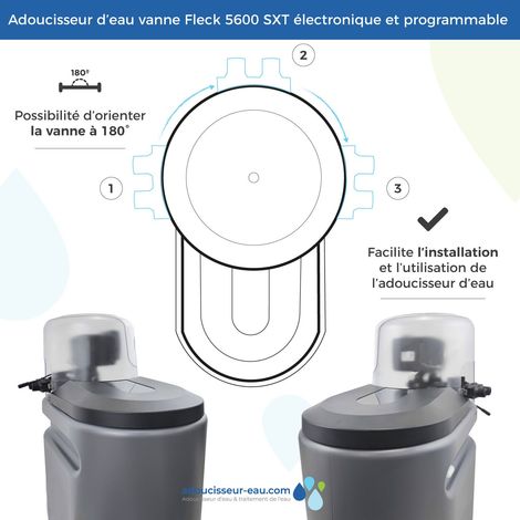 Adoucisseur d'eau TOODO Fleck 5600 Sxt - 25l - Complet avec accessoires — photo 4