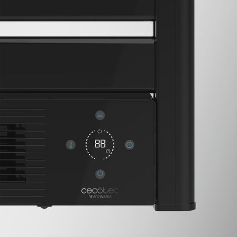 Cecotec – Sèche-serviettes électrique 2000 W – Chauffage céramique 1500 W – Écran LED – Télécommande – Minuterie 24h – Protection IPX1 — photo 2