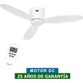 Casafan – Ventilateur de plafond 311283 112 cm – 4 pales blanches – Moteur DC silencieux – Fonction été/hiver – Installation sans barre — photo 1
