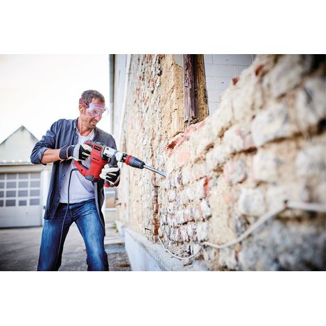 Einhell Marteau Démolisseur TE-DH 12 (1050 W, 12 J, Fréquence de Frappe : 4100 trs/min, Livré en Coffret avec Burin Pointu et Burin Plat) — photo 4