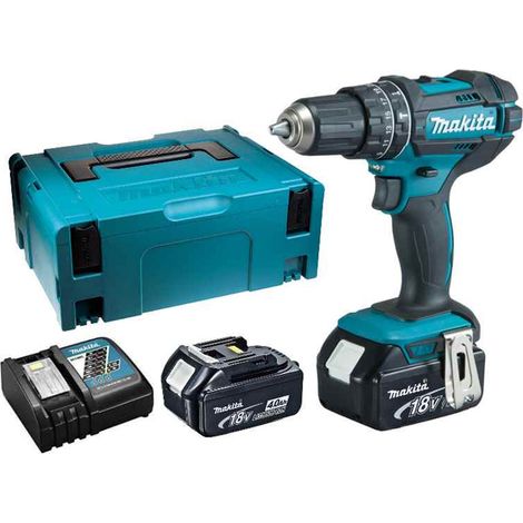 Perceuse visseuse à percussion MAKITA DHP482RMJ - 18V - 4.0Ah - 2 batteries - Chargeur - Coffret — photo 4