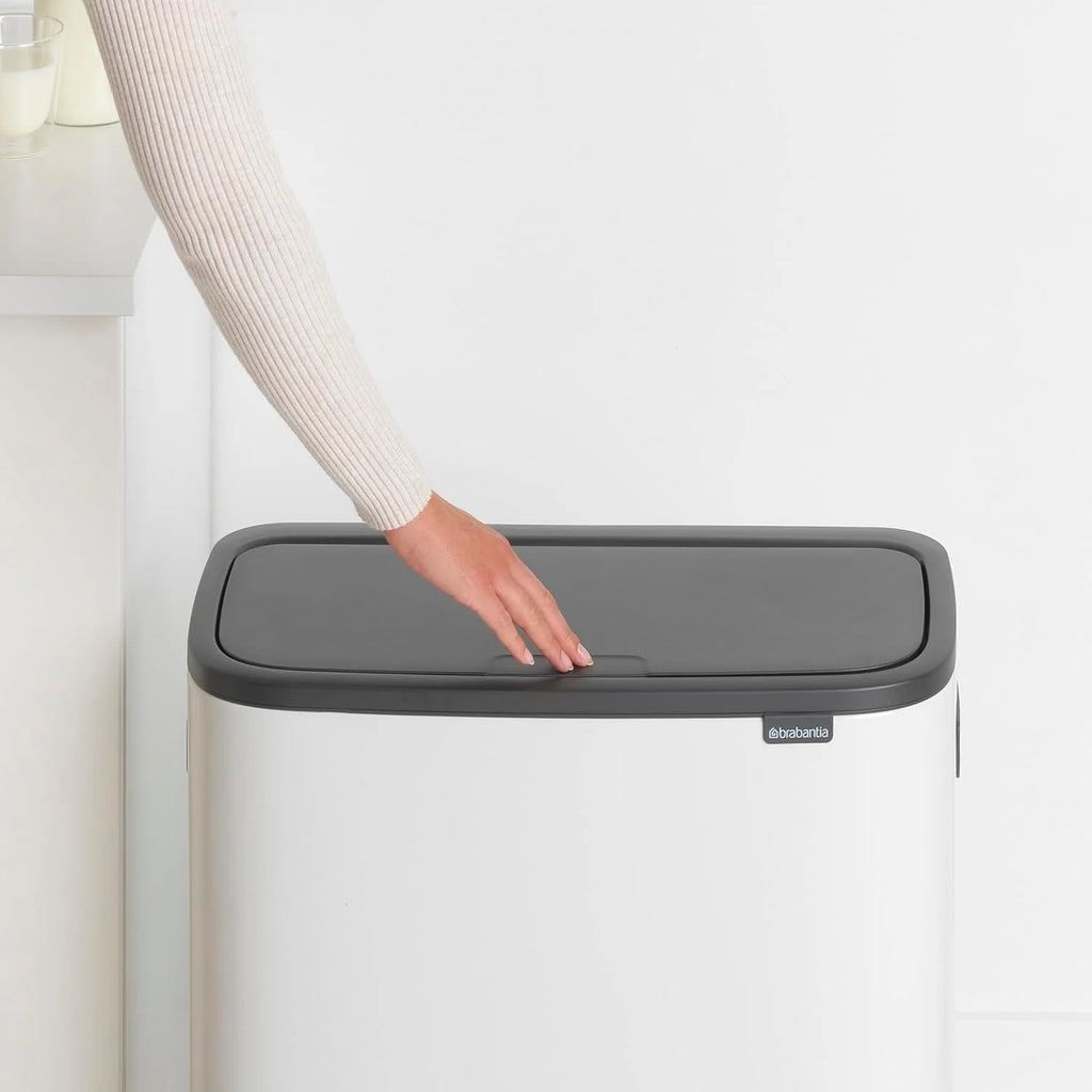 2026 Poubelle Brabantia, acier mat, anti-traces de doigts, 2 x 30 L