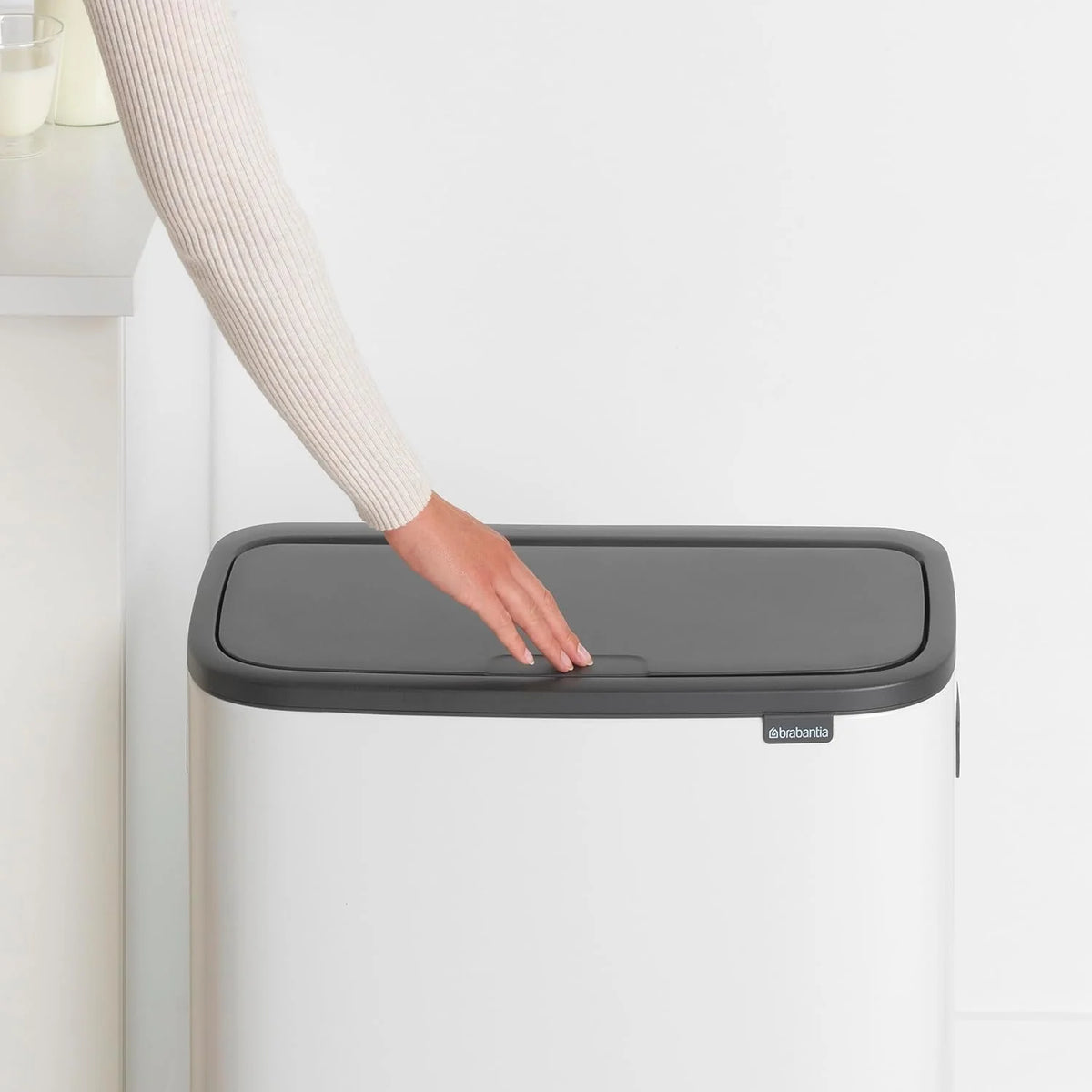 2026 Poubelle Brabantia, acier mat, anti-traces de doigts, 2 x 30 L