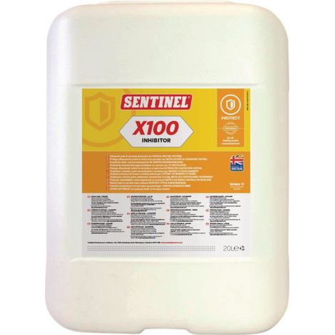 Sentinel – Inhibiteur X100 – Protection anti-corrosion et anti-calcaire pour chauffage central – Évite boues et algues – Bidon 20L — photo 3
