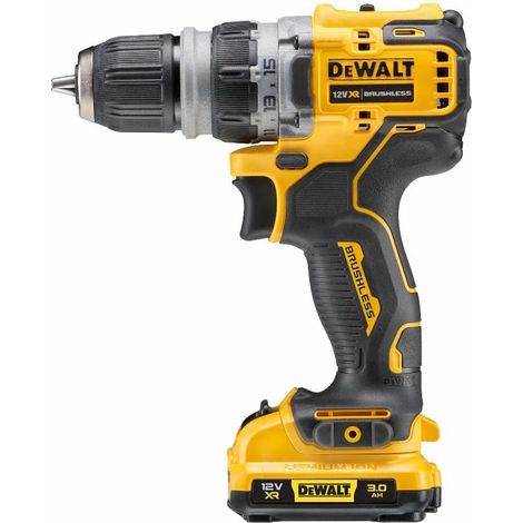 Dewalt – Perceuse-visseuse sans fil 12V avec 2 batteries 3Ah – Moteur Brushless – Couple 57,5Nm pour perçage bois et métal – Coffret TSTAK inclus