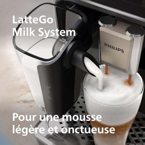 2026 Philips Machine à Expresso Entièrement Automatique 5500 Series–20 Boissons Chaudes et Glacées, Carafe LatteGo Facile à N