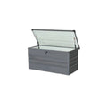 2026 Coffre de rangement en acier galvanisé – gris métallisé – verrouillable – 400 L