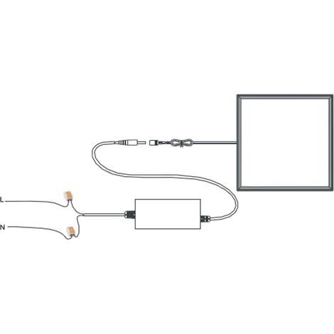 Europalamp – Pack de 12 dalles LED 1200x300mm 40W blanc neutre 4000K – Flux lumineux 3600 lm – Installation en faux plafond ou suspendue — photo 5