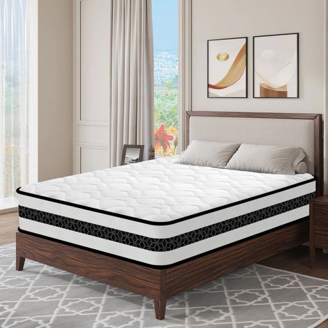 Yidatong – Matelas mémoire de forme 140x190 cm – Hauteur 26 cm – Confort ferme – 7 zones – Mousse polyuréthane haute densité – Housse respirante — photo 1