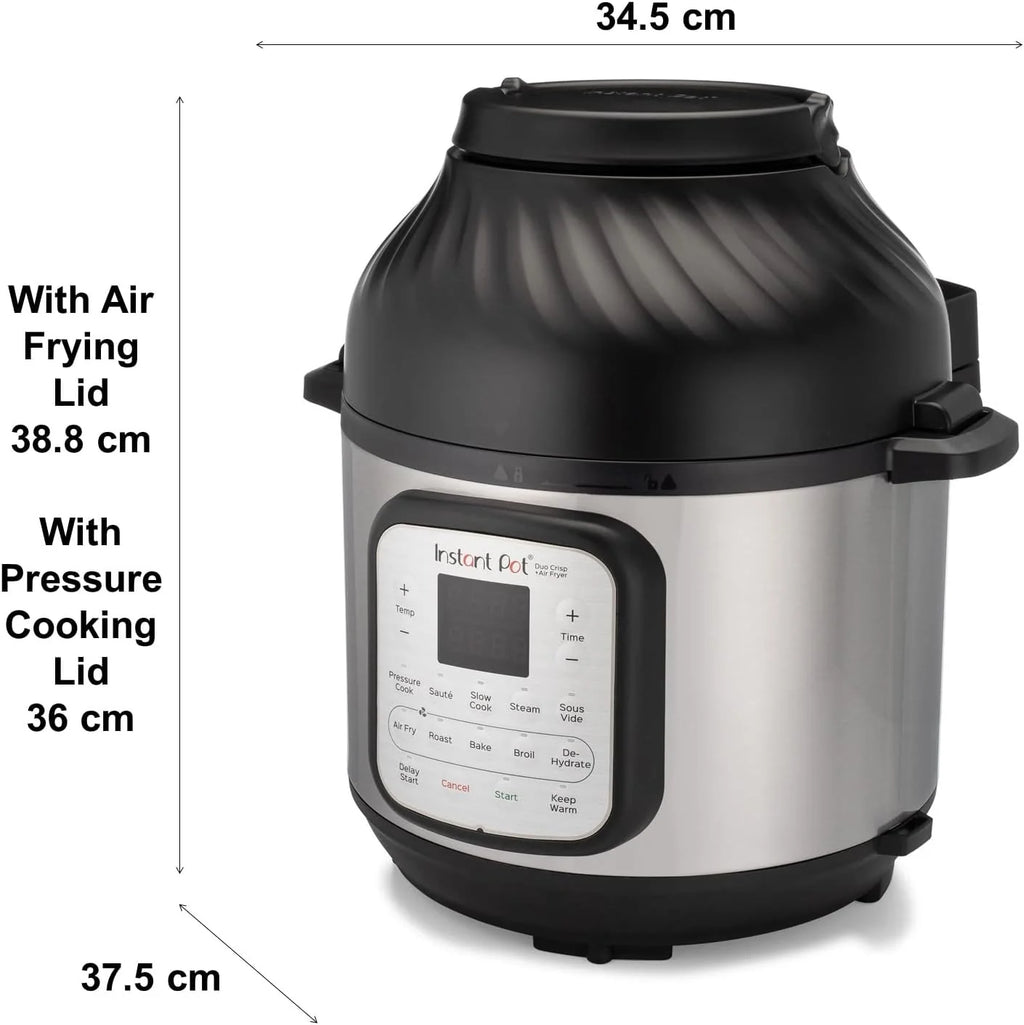 2026 Instant Pot Multicuiseur 11 en 1 Duo Crisp + Air Fryer, 8 L : autocuiseur, friteuse à air, mijoteuse, cuiseur à vapeur