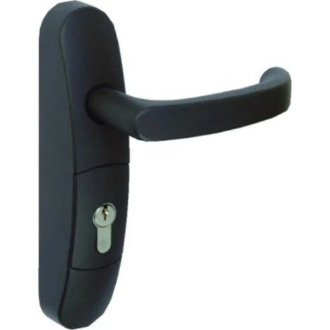 JPM – Serrure antipanique avec béquille débrayable – Compatible portes bois, métal, PVC jusqu'à 55 mm – Fonction clé prisonnière – Haute résistance effraction — photo 1