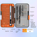 (167-en-1) Ensemble de tournevis électrique avec kit d'outils de réparation magnétique, adapté à la réparation de produits électroniques.