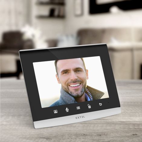 Extel – Visiophone connecté sans fil 350m – Application smartphone – Installation rapide – Éco-conçu avec plastique recyclé — photo 3