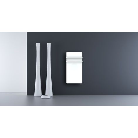 Carrera – Sèche-serviette électrique 1000W – Verre LCD blanc – Programmation hebdomadaire – Thermostat précis 0.1°C – IP24 pour salle de bain — photo 3