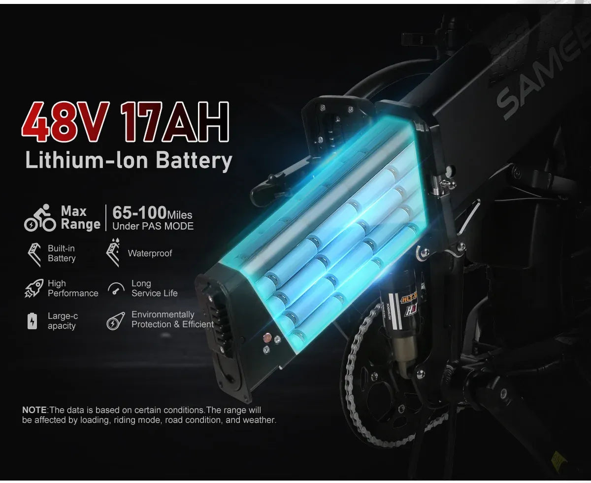 ⭐Factory clearance sale⭐45km/h 20 inch folding all terrain full suspension mountain electric bike