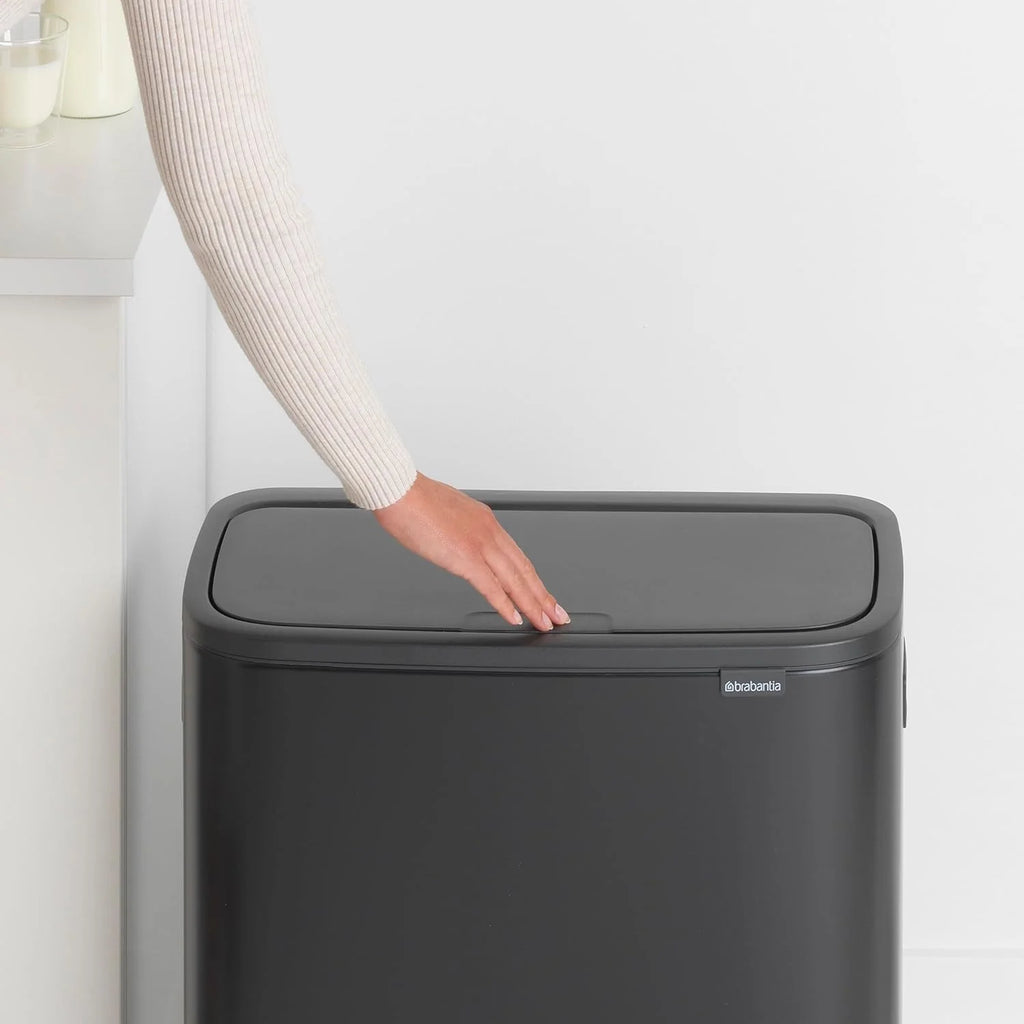 2026 Poubelle Brabantia, acier mat, anti-traces de doigts, 2 x 30 L