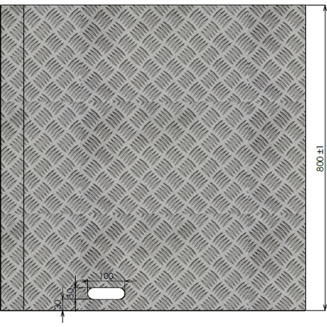 Meiser – Rampe PMR amovible 740x800 mm – Aluminium léger et antidérapant – Charge maximale 300 kg – Franchissement jusqu'à 8 cm — photo 4