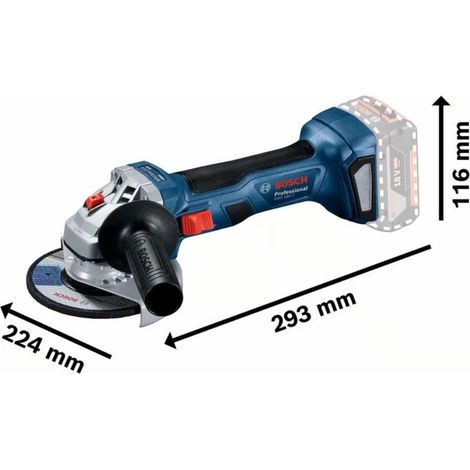 Meuleuse Brushless 18V BOSCH 125mm GWS 18V-7 - machine nue - 06019H9001 — photo 5