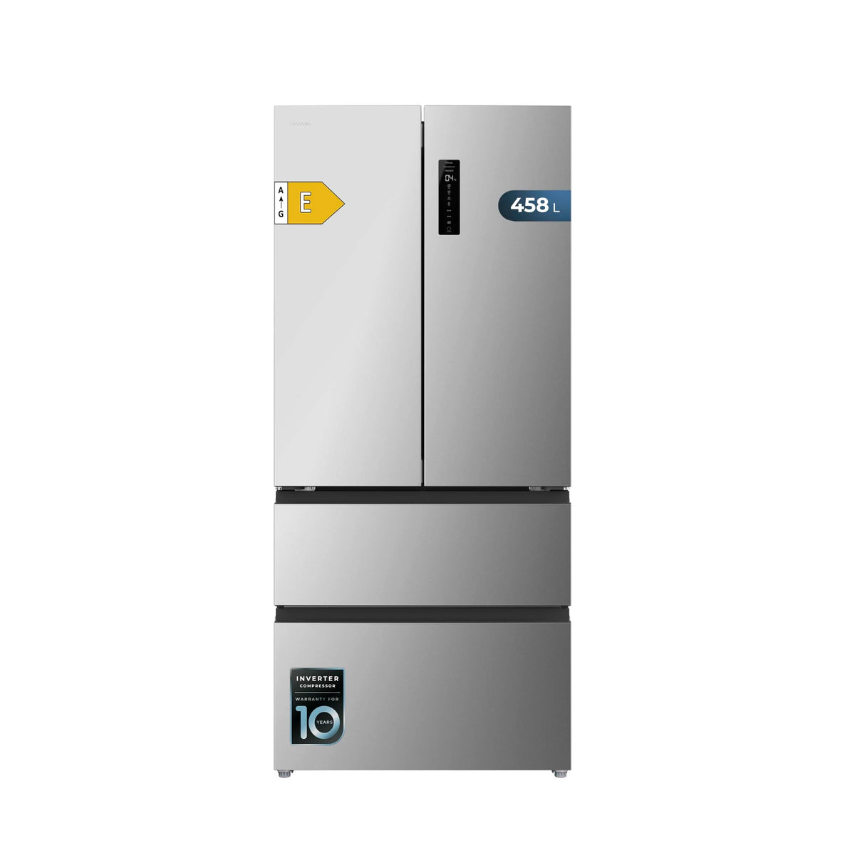2026 Cecotec Réfrigérateur Porte Française de 4 Portes Semi-Intégrable 458L Total No Frost Bolero CoolMarket F2D 458 SBI Inox