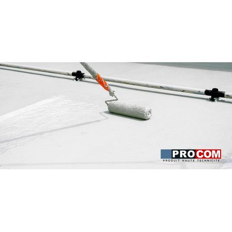 Procom – Peinture pour toiture – Résine d'étanchéité – Réparation fissures et tuiles – Résistant aux intempéries – 10 litres — photo 5