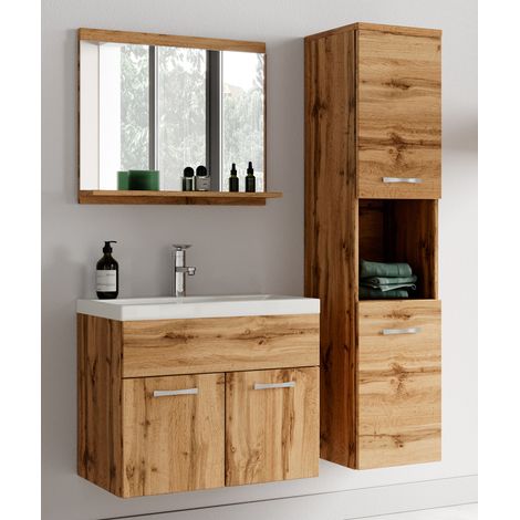 Meuble de salle de bain BADPLAATS Montreal - 60 cm - Chêne - Armoire rangement — photo 2