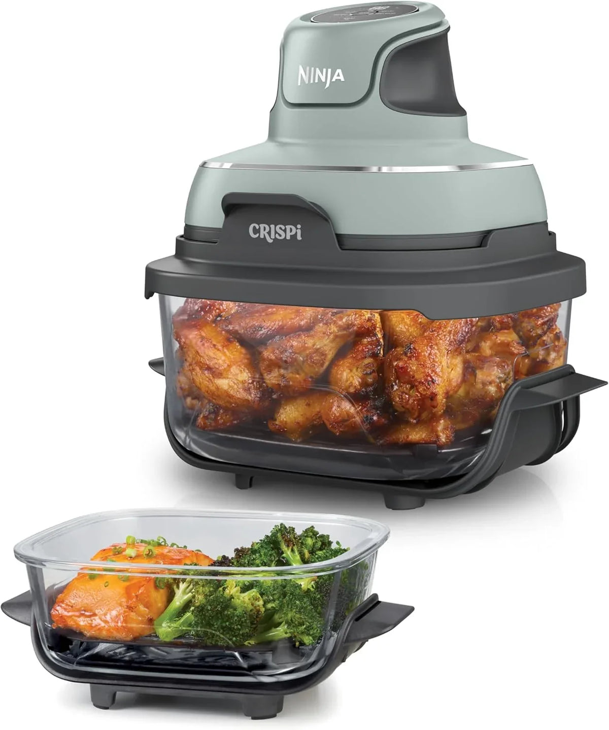 2026 Ninja CRISPi Friteuse sans huile portable, 3,8L, 4-en-1 : Frire sans huile, Rôtir, Garder au chaud, Recroustiller, Desig