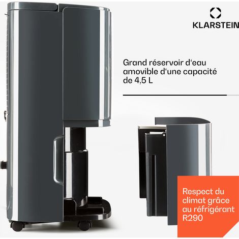 DryFy20 Déshumidificateur d´air 420 W 20 l/j 230 m³/h 40-50 m² DrySelect 45 dB antharcite — photo 5