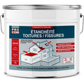 Procom – Peinture pour toiture – Résine d'étanchéité – Réparation fissures et tuiles – Résistant aux intempéries – 10 litres — photo 1