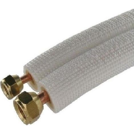 Rodrigas – Liaison frigorifique bi tube 1/4 3/8 – Cuivre haute fiabilité – Longueur 15 mètres – Compatible R22/R407C/R410A — photo 1