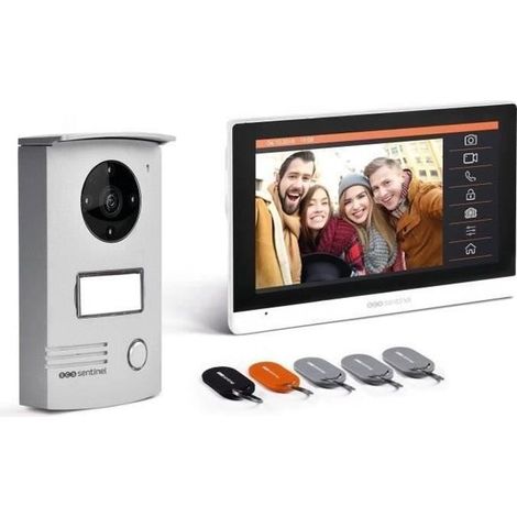 Scs Sentinel – Interphone vidéo filaire 7 pouces – Badges RFID – Vision nocturne – Platine de rue grand angle IP55 – Garantie 5 ans — photo 1