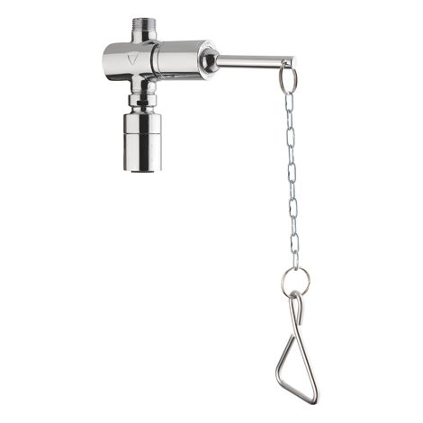 Idral – Mitigeur de douche chromé avec commande à chaîne – Pomme de douche anti-calcaire réglable – Arrêt temporisé 25s – Limiteur de débit 8 l/min — photo 4
