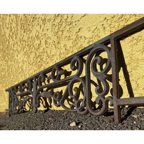 Deco Fer Forge – Appui de fenêtre en fonte d'époque 1000mm – Hauteur 180mm – Style Haussmannien – Prêt à sceller pour tableaux 900-940mm — photo 2