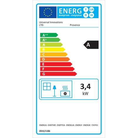 Universal – Poêle à gaz 3,4 kW noir mat – Fonte véritable – Autonomie 60h – Compatible butane 6/13 kg – Installation rapide sans conduit — photo 4