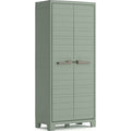 Keter – Armoire de jardin haute 182 cm – Résistante aux UV et à l'eau – 4 étagères réglables – Capacité de charge 30 kg